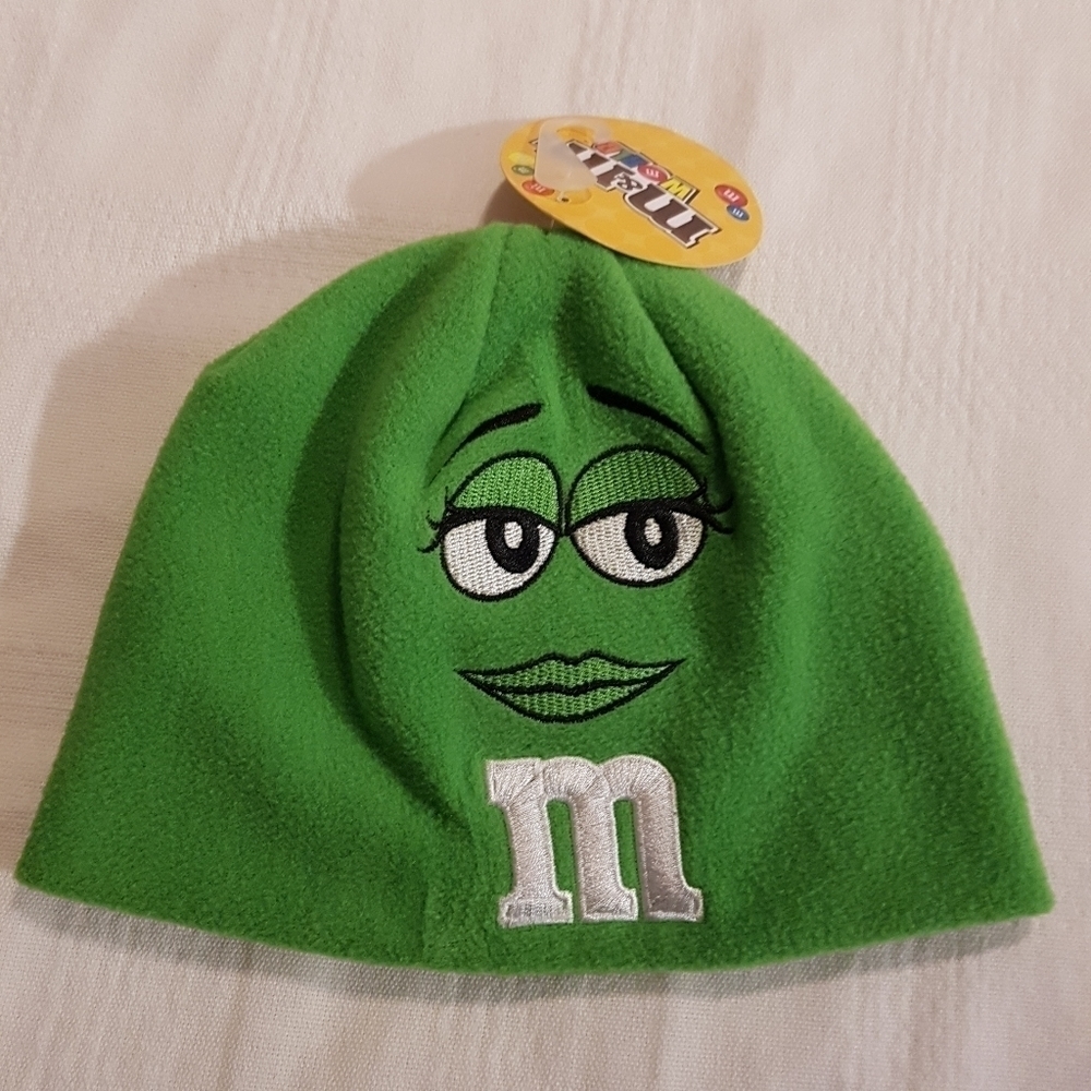 M & M fleece toddler hat, NWT